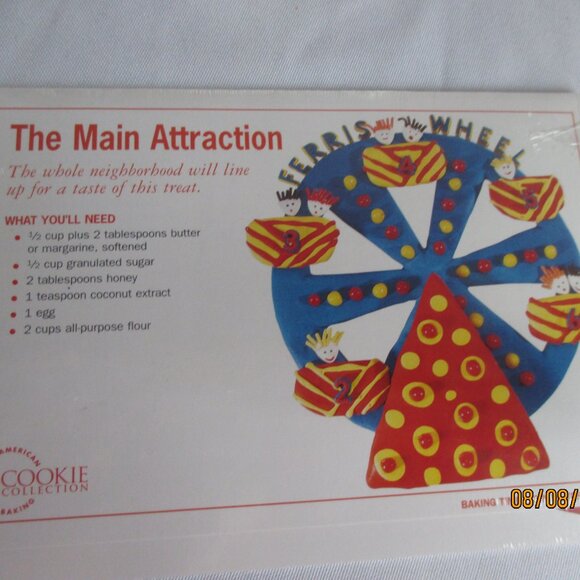Great American Cookie Collection/Recipe Cards/Cookie Cutters/Metal Tin - Picture 4 of 9